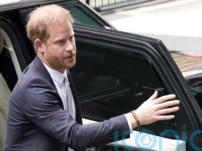 Duke of Sussex arrives at High Court for second day of evidence in hacking trial