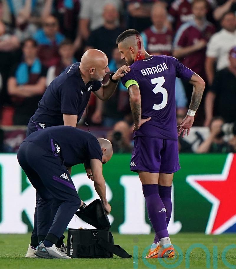 West Ham promise to take action against fans who threw objects onto Prague pitch