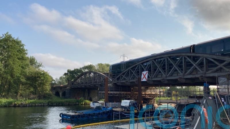 Key rail route reopens after 10-week closure to repair viaduct
