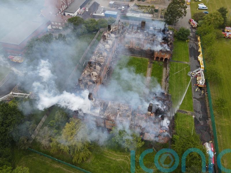 Major fire destroys listed halls of residence