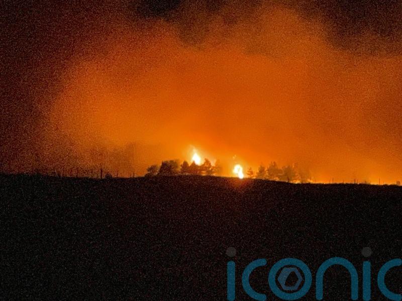 Firefighters continue tackling ‘mile long’ wildfire near Inverness