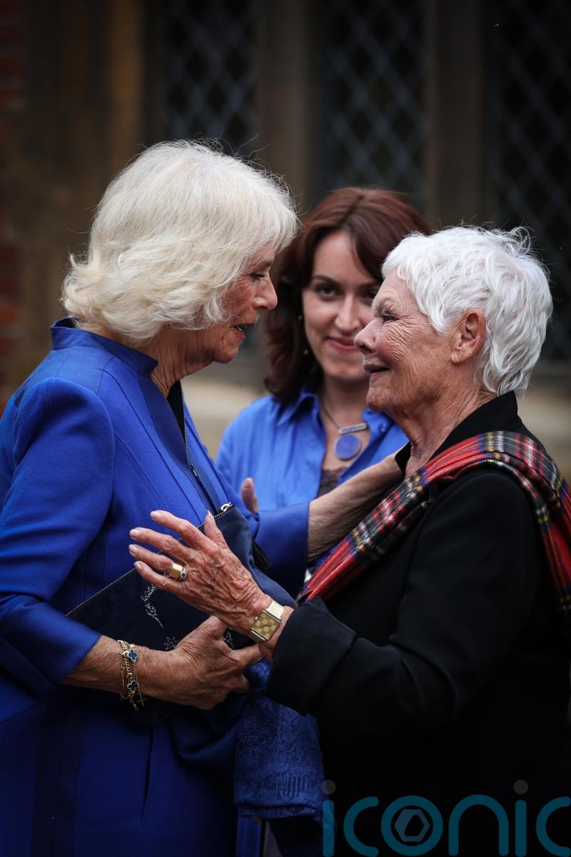 Queen and stars attend literary festival at Hampton Court Palace