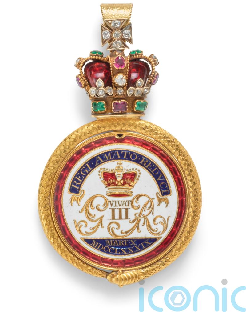 Gold medallion celebrating King George III’s recovery from illness to go on sale