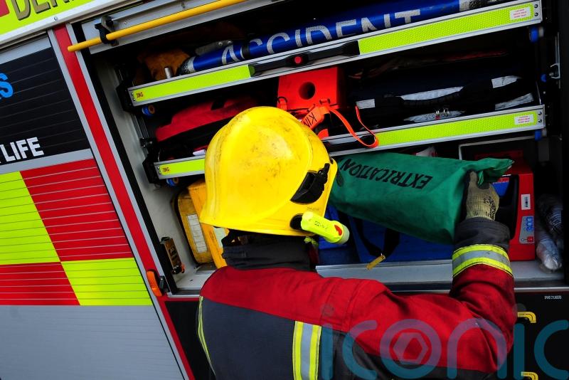 Firefighters tackle blaze at block of Edinburgh flats
