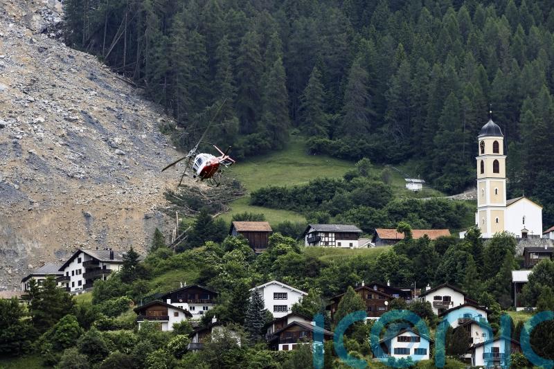 Lucky escape for village as massive rockslide just misses it