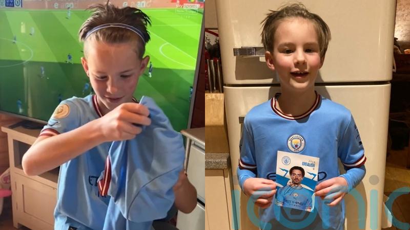 Visually-impaired boy says Grealish signed shirt and letter has ‘made my decade’