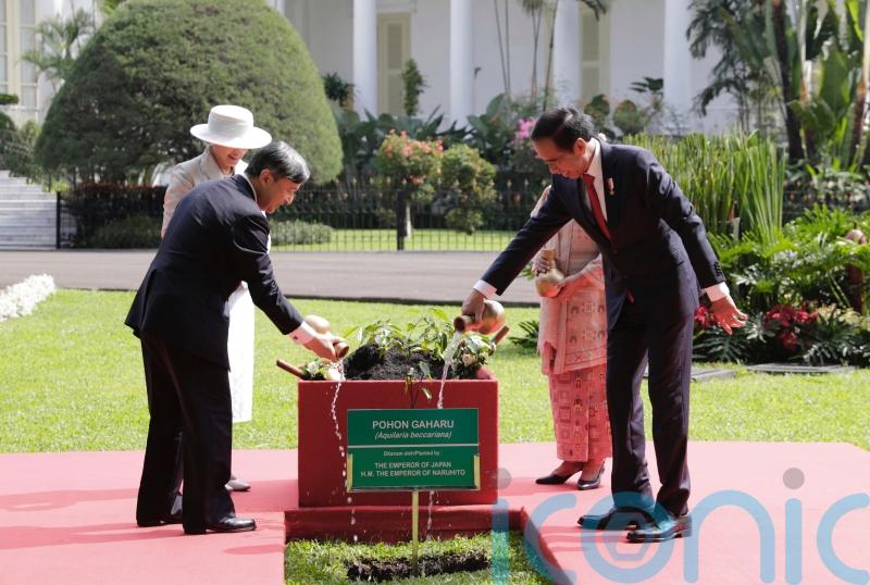 Japanese Emperor meets Indonesian leader on third day of official visit