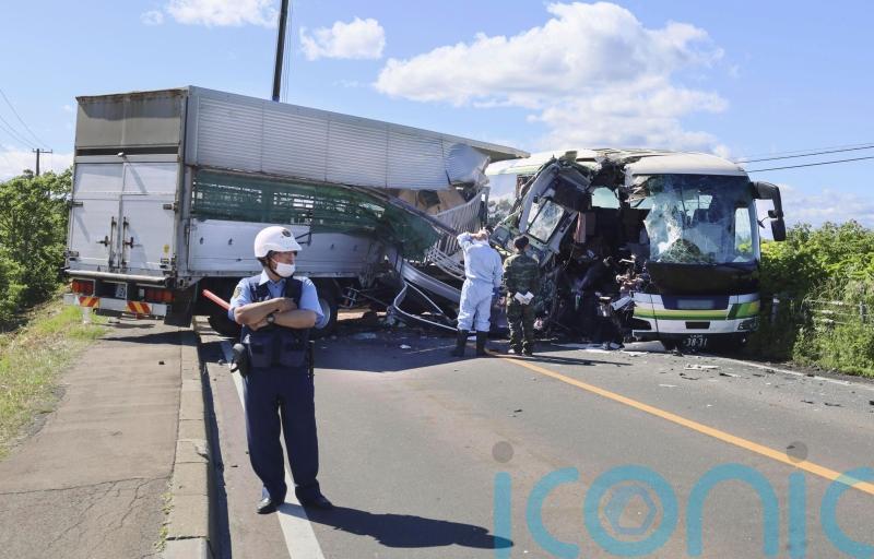 Five killed after truck collides with bus in northern Japan