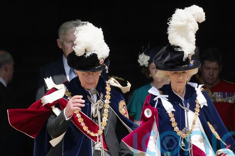 King attends first Order of the Garter service of his reign