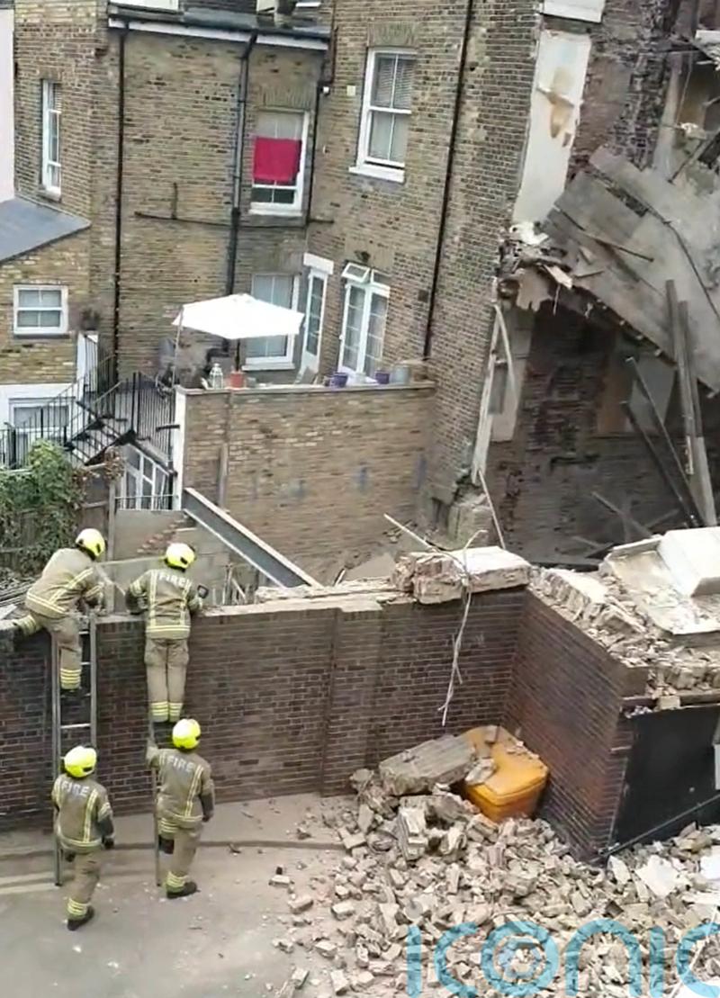 Man describes ‘scary’ moment building nearby in Hackney collapses