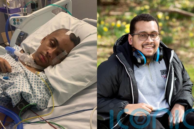 Mother says ‘miracles are real’ as son learns to walk again after being hit by Tube train and suffering brain injury