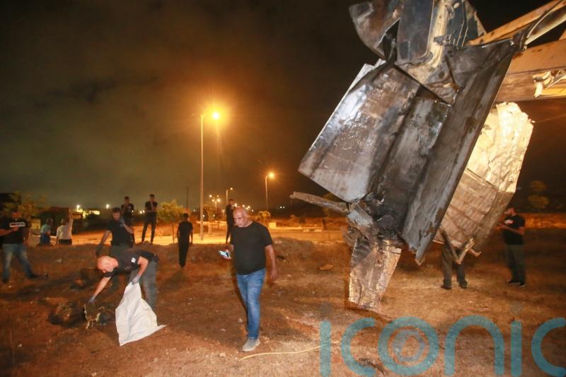 Israeli air force attacks Syria and Syrian missile explodes over northern Israel