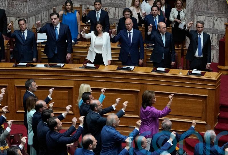 Greece’s new parliament sworn in following conservative party’s election victory