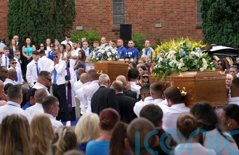 Thousands gather to mourn deaths of teenagers that sparked Ely riot