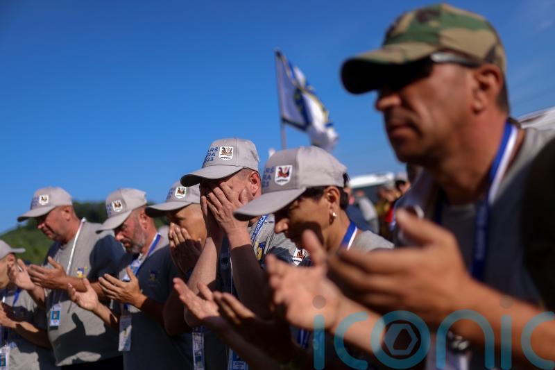 Peace march held in memory of Srebrenica massacre victims