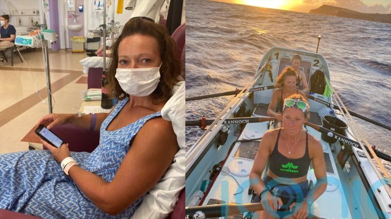 Mum-of-three told bowel issues she had on 40-day row across the Atlantic Ocean was cancer now celebrating recovery