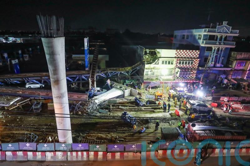 Two dead as road collapses in Bangkok