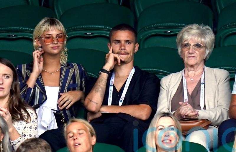 Romeo Beckham enjoys day out at Wimbledon with girlfriend and grandmother