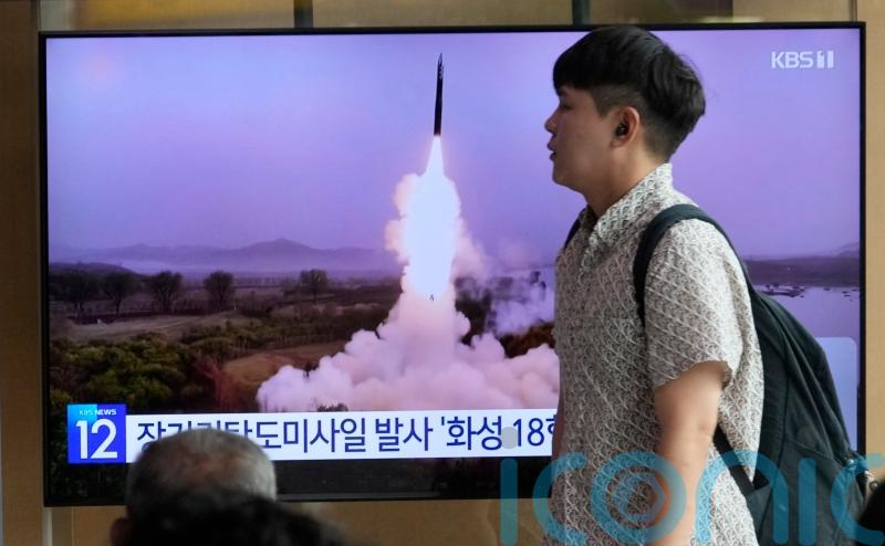 North Korea fires ballistic missile after making threat over US ‘spy flights’