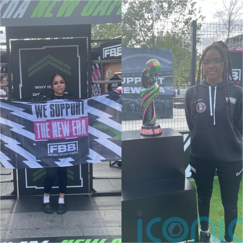 Female footballers star in immersive installation as they aim to raise £100,000