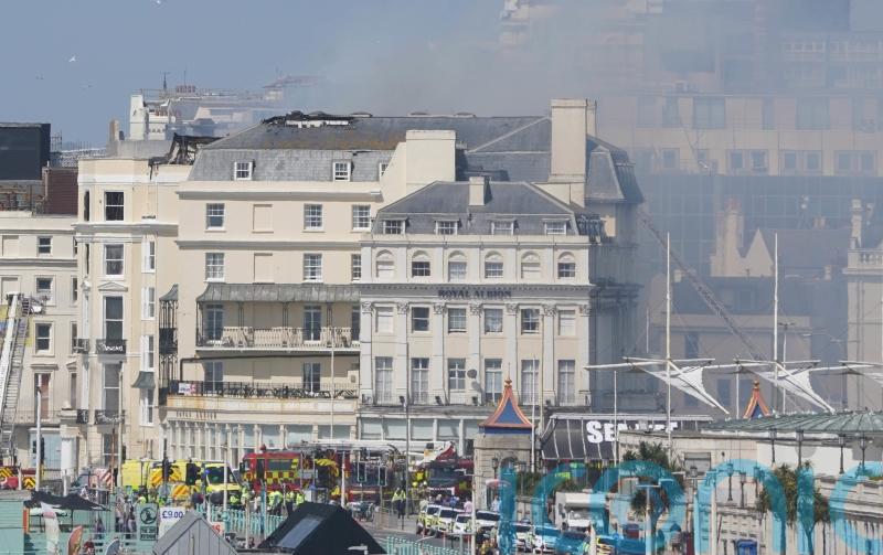 Firefighters continue to tackle Brighton hotel blaze amid ‘difficult conditions’