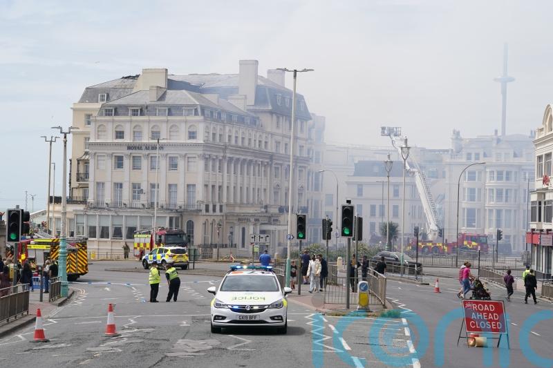 Historic Brighton hotel suffers ‘significant damage’ in fire