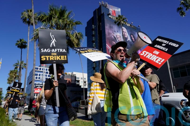 Hollywood actors’ strike action in Los Angeles affected by ‘extreme heat’