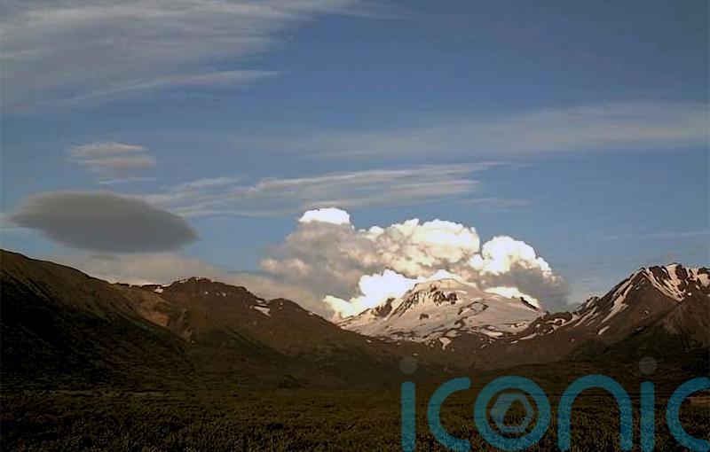 Alaskan volcano’s week-long eruption spews another massive ash cloud