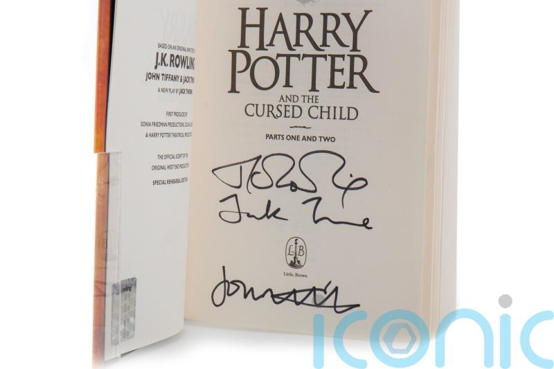 Copy of Harry Potter play signed by JK Rowling sells at auction