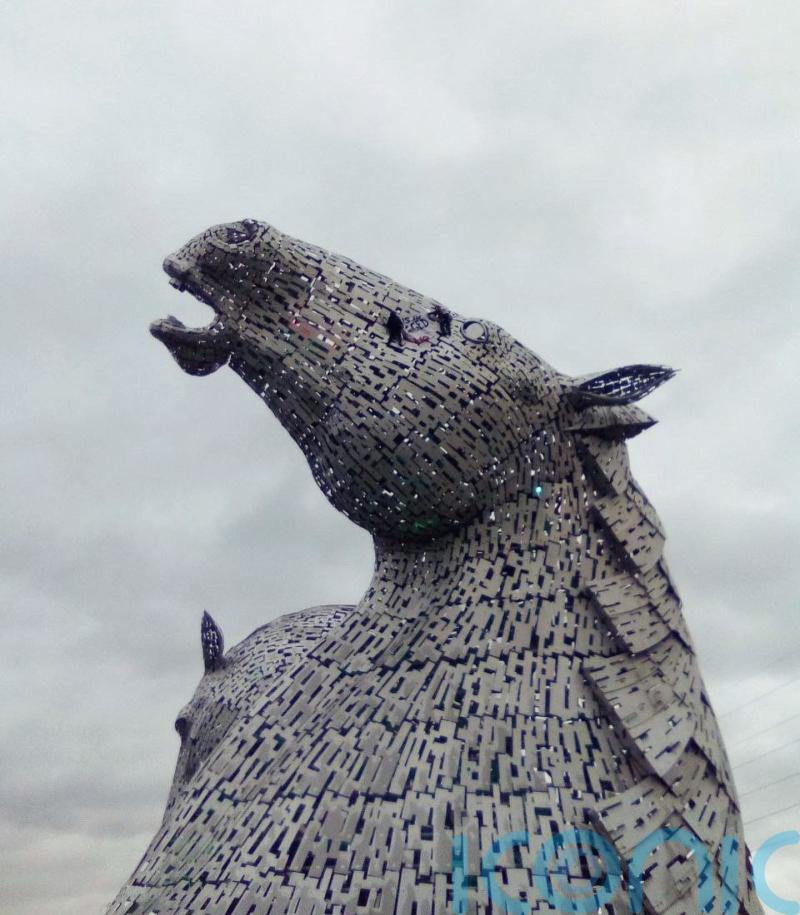 Climate activists scale Kelpies landmark near oil refinery