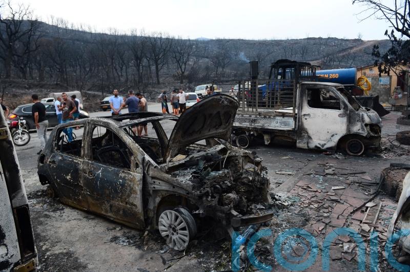 Ten soldiers among dozens killed by wildfires in Algeria
