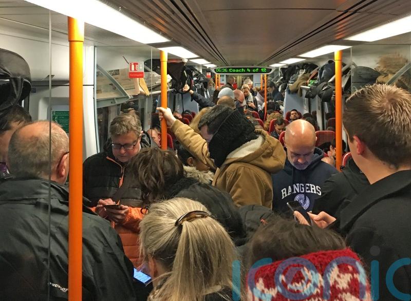 Almost one in seven rail passengers standing during peak hours in cities