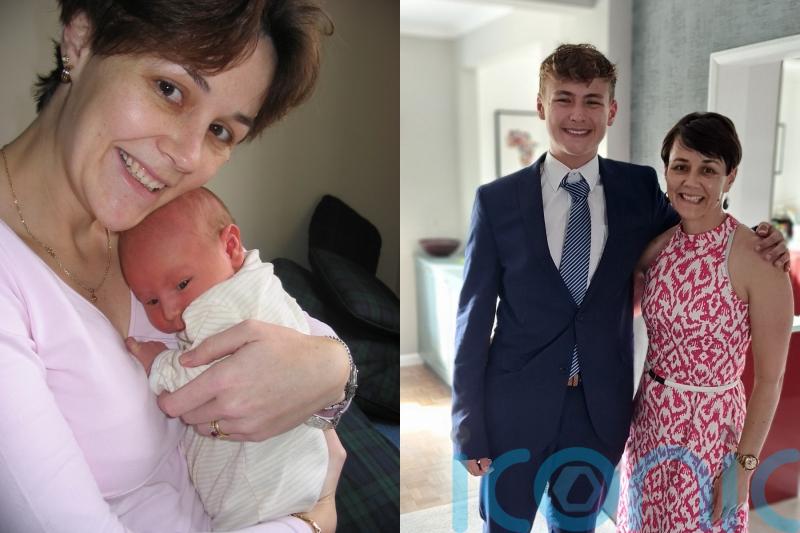 My son saved my life: Mum praises ‘saving grace’ son after ultrasound revealed bladder cancer while five months pregnant