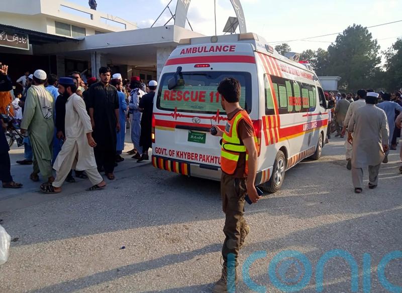 Dozens killed and more than 100 injured by bomb at political rally in Pakistan