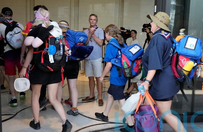 UK scouts begin arriving in Seoul after being evacuated from world jamboree