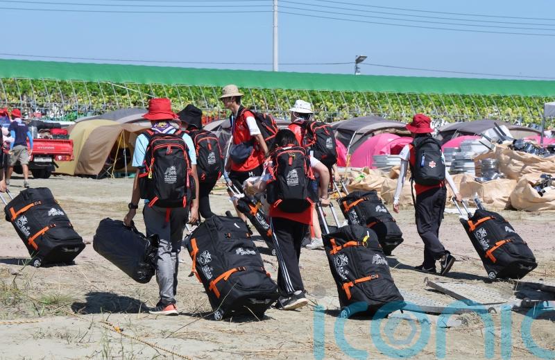 South Korea evacuates thousands of Scouts from coastal campsite as storm nears