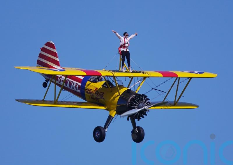 Shirley Ballas emotional after completing 700ft wing walk for suicide prevention