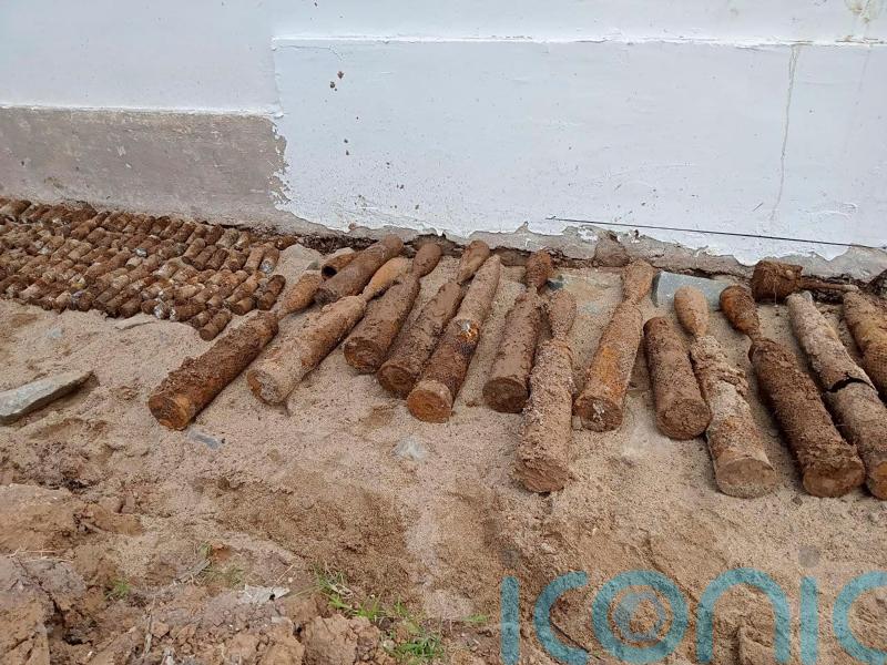 Thousands of pieces of unexploded ordnance found buried at Cambodian school