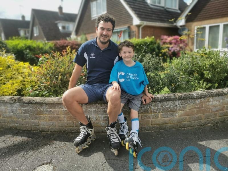 Six-year-old roller-skating 100 miles in a month raising money for cancer