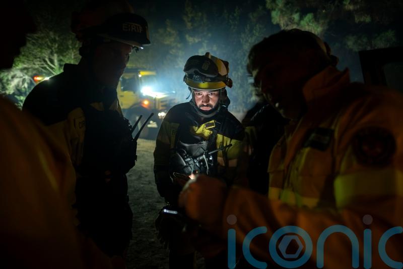 Firefighters battle through the night to halt wildfire in Tenerife