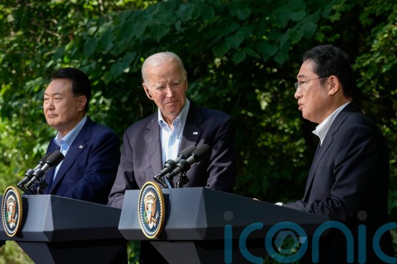 US, Japan and South Korea agree to expand security ties at historic summit