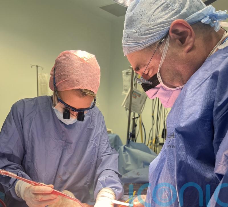How did surgeons carry out the UK’s first womb transplant?