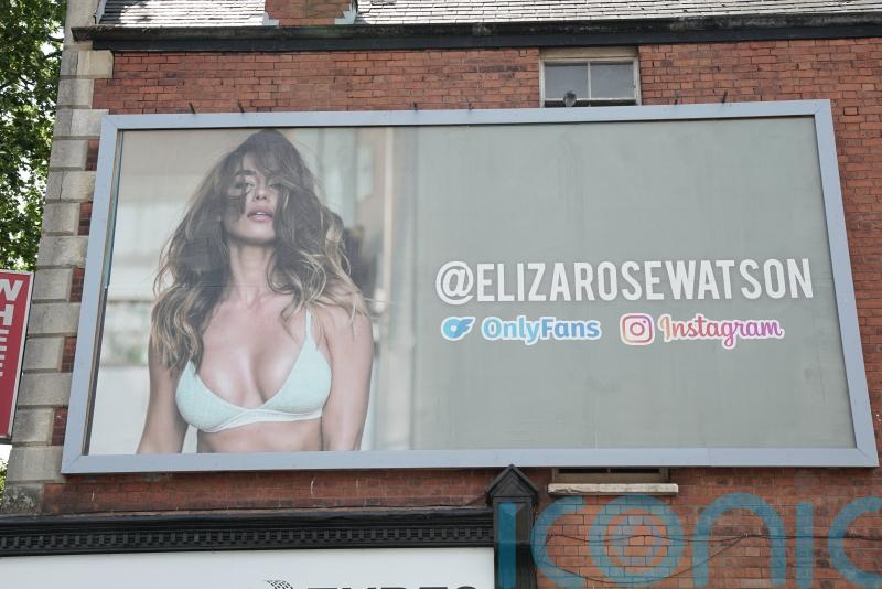 Model’s Only Fans billboards cleared after complaints children could see them