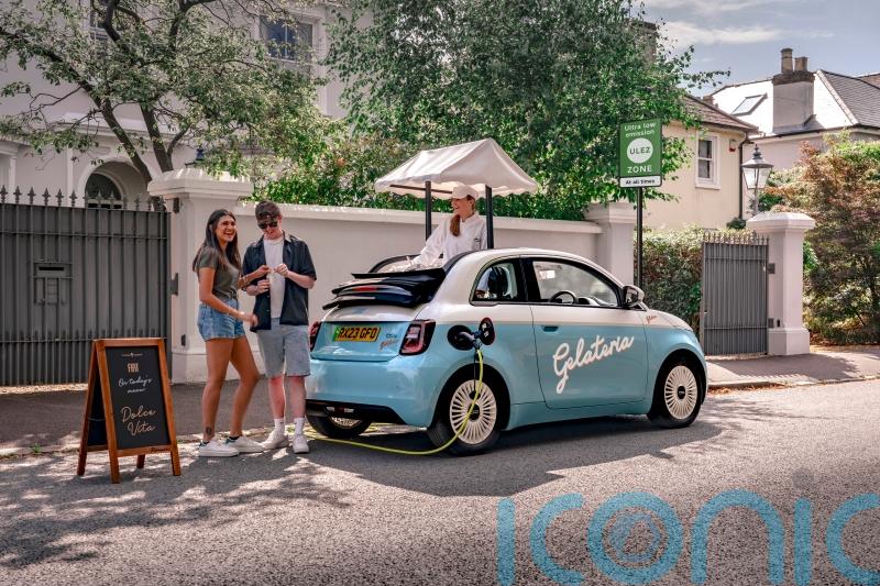 Fiat creates ‘world’s smallest zero-emission gelateria’ in one-off 500e Convertible
