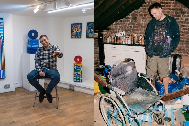 Man who shattered legs in holiday taxi crash and used recovery time to paint now an artist making up to £40k per mural