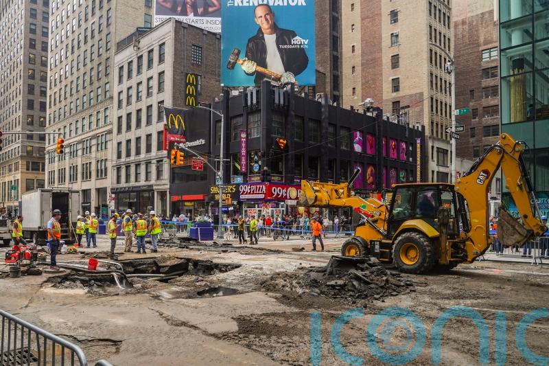 New York subway floods as 127-year-old water main gives way under Times Square