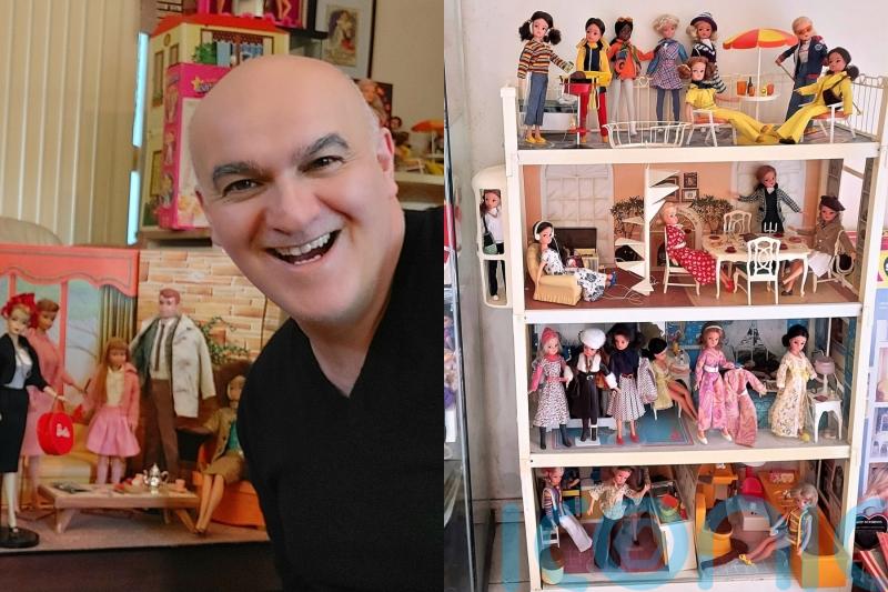 Man, 53, converts spare room into ‘shrine’ for collection of 450 retro Barbie and Ken dolls worth more than £25,000