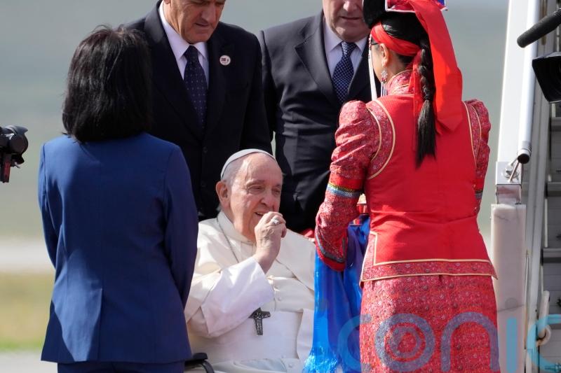 Pope Francis arrives in Mongolia amid strained relations with Russia and China