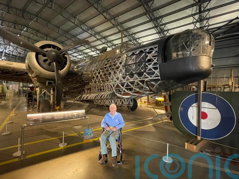 Care home resident, 102, surprised by a trip to see RAF plane he flew at 22