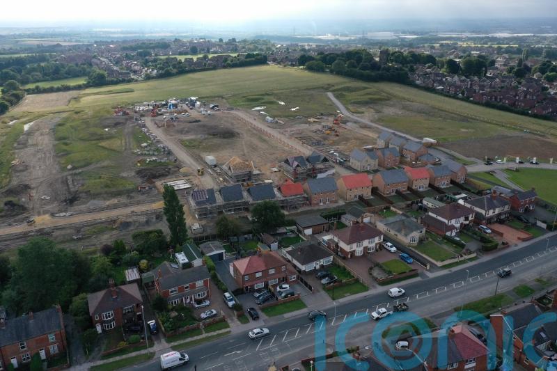 Big fall in planning permission for new homes in England, study suggests